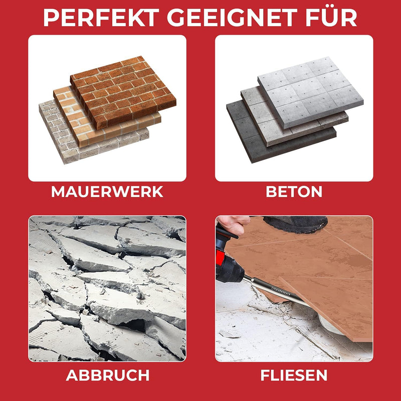 Schwabenbach SDS-Plus Fliesenmeißel abgewinkelt 75 x 250 mm