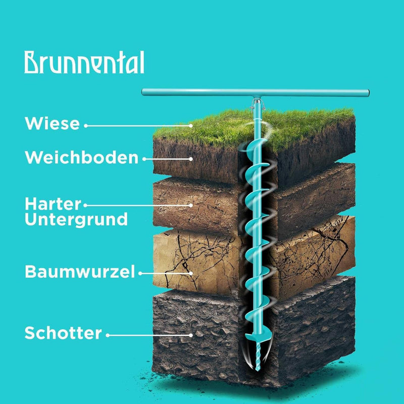 Brunnental Handgriff 70 cm für Erdbohrer Ø 20 mm