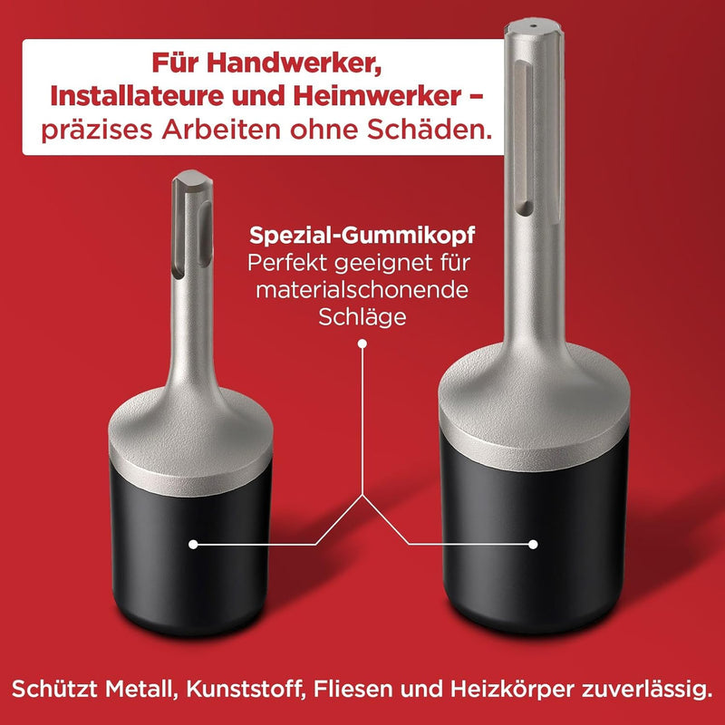 Schwabenbach SDS-Plus & SDS-Max Gummihammer-Aufsatz 35 mm inkl. Adapter
