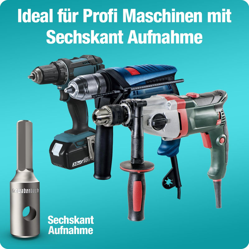 Brunnental SDS-Max Erdbohrer Adapter inkl. Quick-Change Bolzen