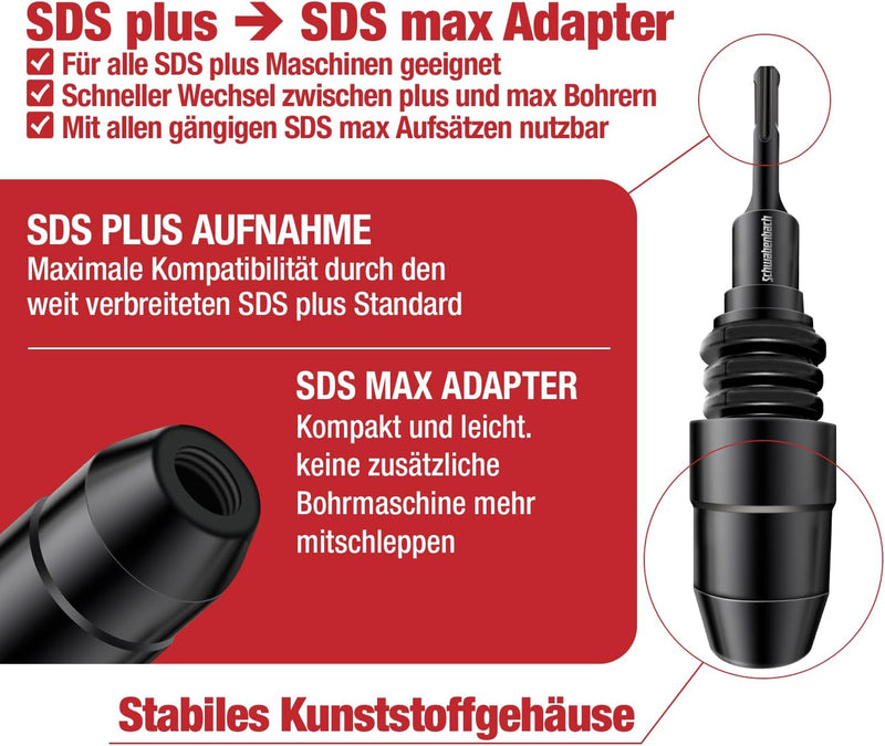Schwabenbach SDS-Plus auf SDS-Max Adapter