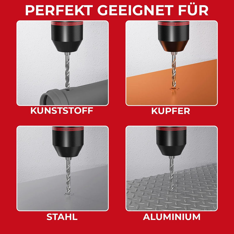 Schwabenbach Schnellspannbohrfutter 1,5–13 mm 1/2-20UNF inkl. M14 Adapter