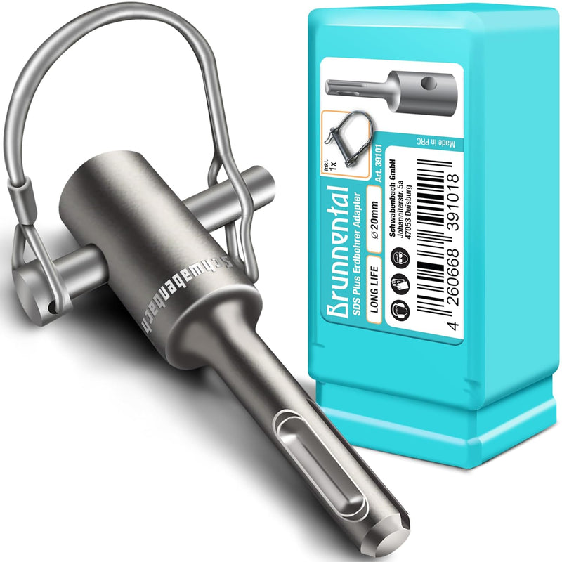 Brunnental SDS-Plus Erdbohrer Adapter inkl. Quick-Change Bolzen