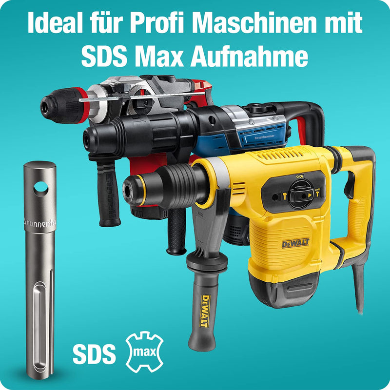 Brunnental SDS-Max Erdbohrer Adapter inkl. Quick-Change Bolzen