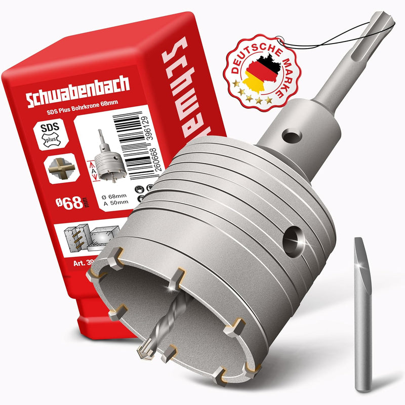 Schwabenbach SDS-Plus Hartmetall Bohrkrone 82 mm