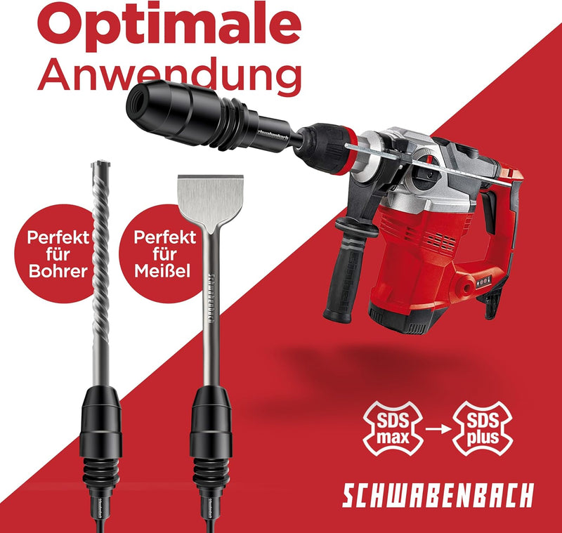 Schwabenbach SDS-Plus auf SDS-Max Adapter