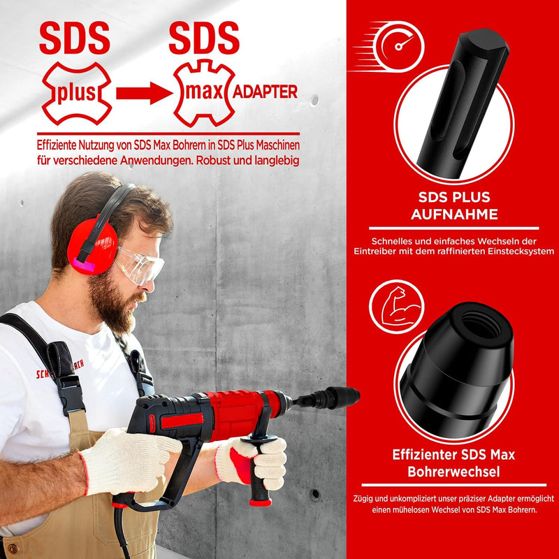 Schwabenbach SDS-Plus auf SDS-Max Adapter
