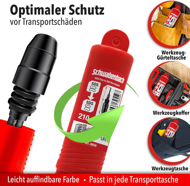 Schwabenbach SDS-Plus auf SDS-Max Adapter