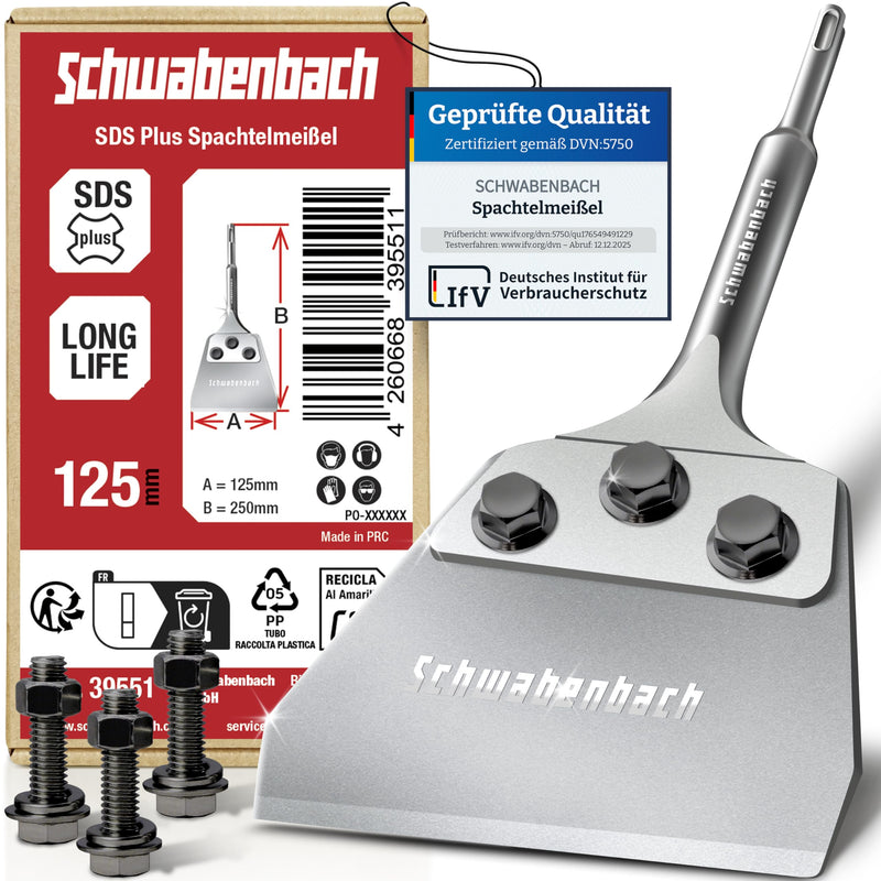 Schwabenbach SDS-Plus Spachtelmeißel 125 x 250 mm