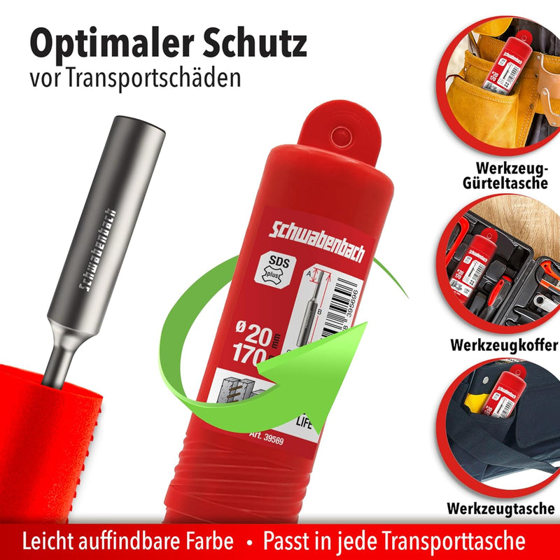Schwabenbach SDS-Plus Erdnageleintreiber 170 x Ø 25 mm
