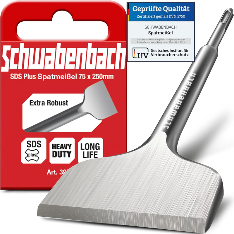 Schwabenbach SDS-Plus Spatmeißel 75 x 250 mm